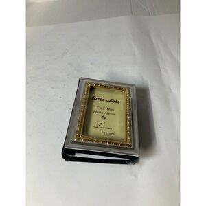 Little Shots Mini Photo Album by Lawrence Frames‎ 2x3 Inch Gold Silver